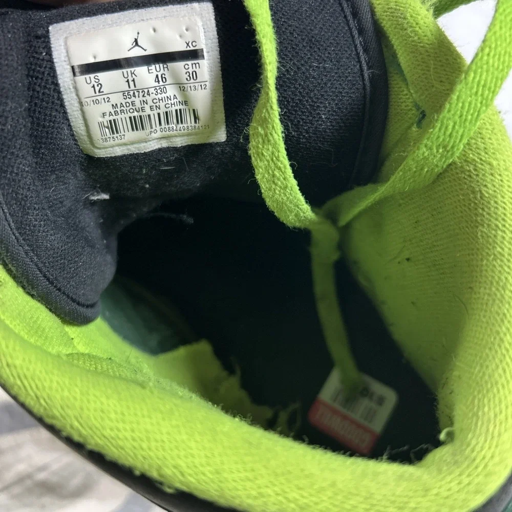 Nike Air Jordan 1 Mid Men's Size 13 Hulk OG Retro 554724-330 distressed Skate
